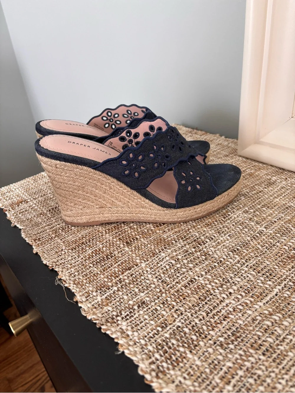 Draper James navy eyelet
